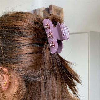 Kẹp tóc mũ, phụ kiện tóc hoa trái tim, sáng tạo acetate thời trang, mũ trùm đầu trang điểm
