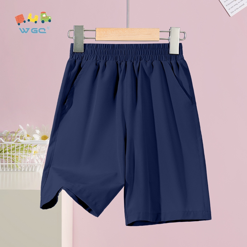 W.G.Q  Quần short cho bé trai ,  khô nhanh，phiên bản thoải mái rộng rãi, thoáng khí nhẹ, túi lớn ở cả hai mặt