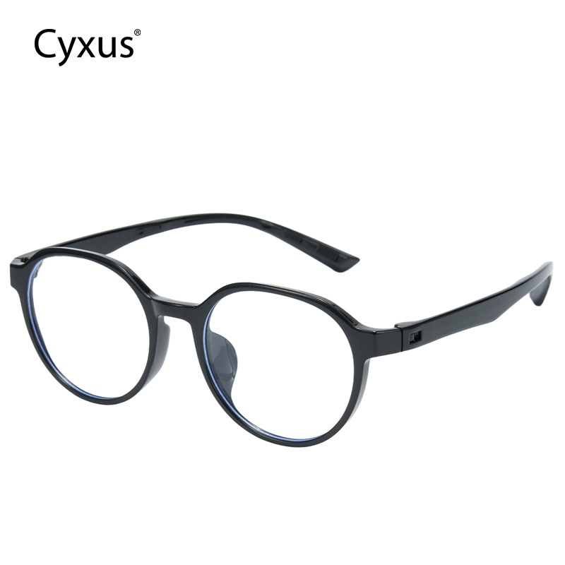 Cyxus Kính Bảo Vệ Mắt Cho Teen Chống Ánh Sáng Xanh Gọng Tròn TR90 Phong Cách Hàn Quốc Nhẹ Đẹp Dùng Máy Tính Hàng Ngày 6034