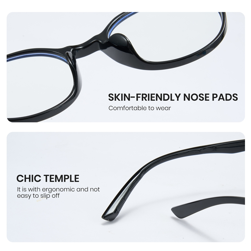 Cyxus Kính Bảo Vệ Mắt Cho Teen Chống Ánh Sáng Xanh Gọng Tròn TR90 Phong Cách Hàn Quốc Nhẹ Đẹp Dùng Máy Tính Hàng Ngày 6034