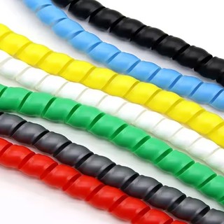 1 Mét Dây Tổ Chức Bảo Vệ Ống Linh Hoạt Xoắn Ốc Quấn Cuộn Dây Cáp Bảo Vệ Dây Cáp Tay Bao Ống