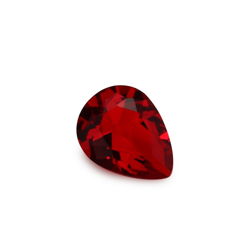 200 Chiếc 100 Quả Lê Garnet Màu Rời Thủy Tinh Đá Quý Tổng Hợp Cho Trang Sức DIY 3x5 ~ 10x12mm