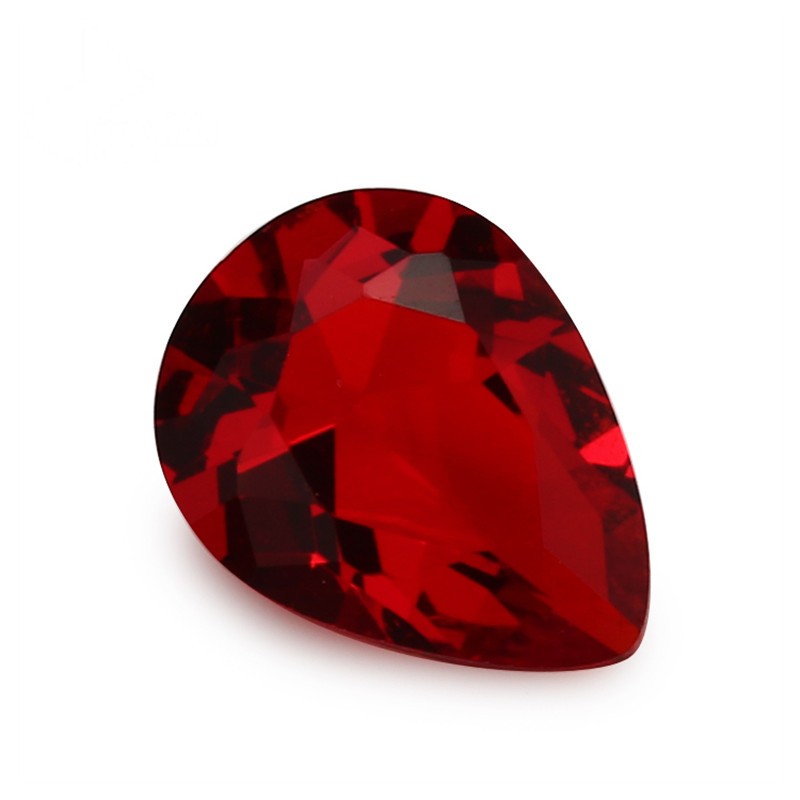 200 Chiếc 100 Quả Lê Garnet Màu Rời Thủy Tinh Đá Quý Tổng Hợp Cho Trang Sức DIY 3x5 ~ 10x12mm
