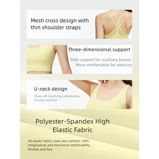 Áo ngực Tấm lót ngực cố định Chống sốc thoáng khí 82,5% Polyster 17,5% Chất liệu Spandex