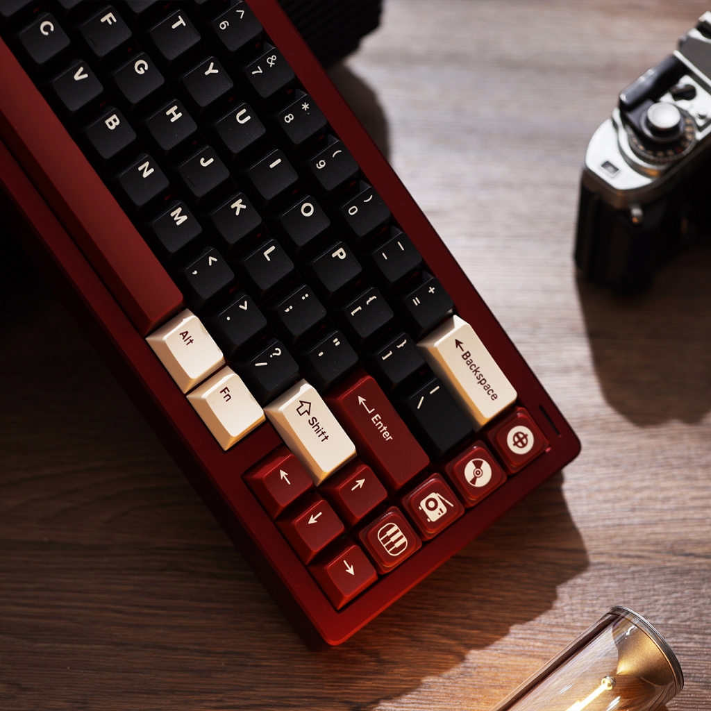 Taptempo Rome Keycap Đen PBT Bộ keycaps hồ sơ anh đào bắn đôi cho bàn phím cơ | BigBuy360 - bigbuy360.vn