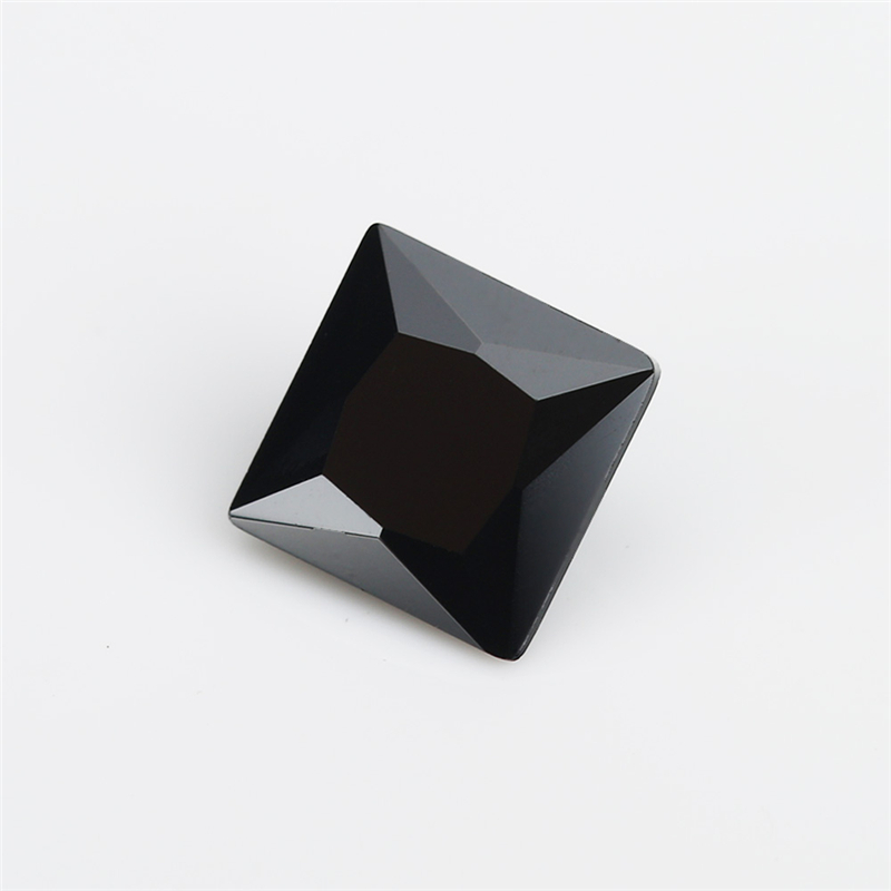 Đá thủy tinh công chúa đen cho trang sức DIY - kích thước 3x3 ~ 10x10mm