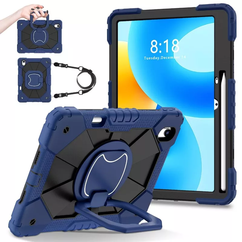 Ốp lưng máy tính bảng NEOMIXX cho Huawei MatePad SE 11 inch 2024, MatePad Air 12 ", MatePad 11.5S, Vỏ bảo vệ chống sốc, 360° Dây đeo tay xoay / Chân đế, Giá đỡ bút, Dây đeo vai — ảnh 1