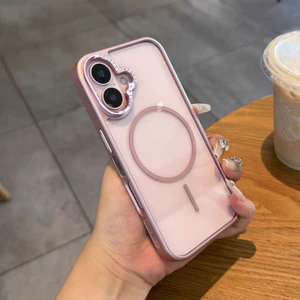 Bộ nơ có khung kim cương cứng tương thích với 13 pro max 14 pro max 15 pro max 16 pro max 16 pro max 16plus 14plus 15plus
