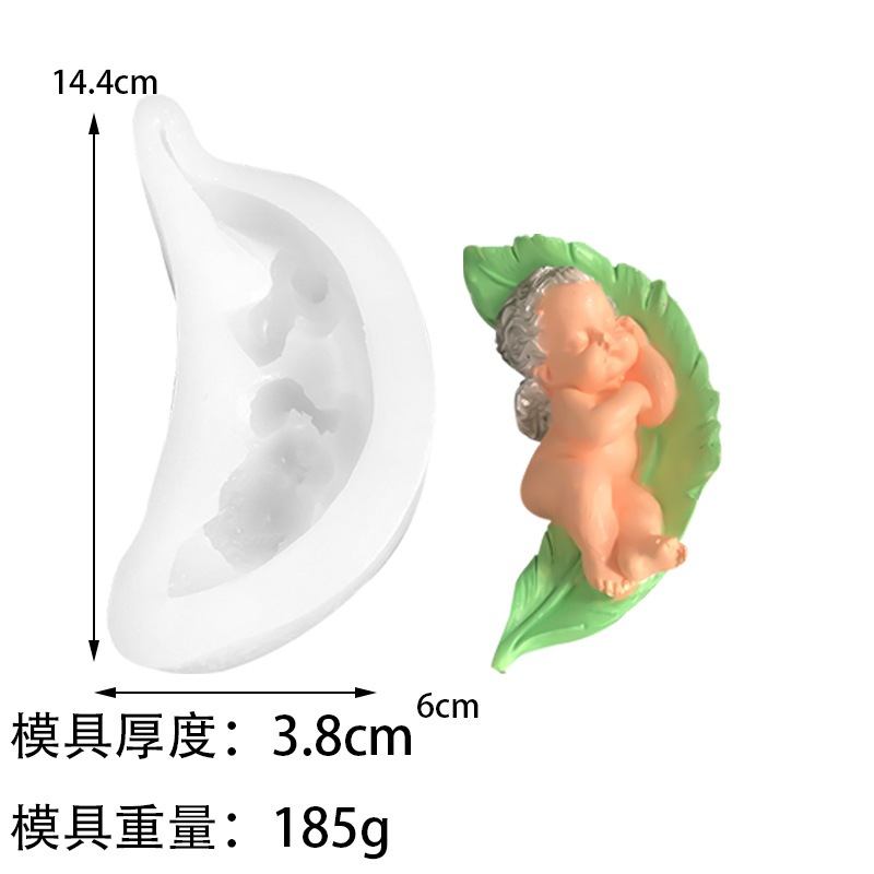 Ngủ Cho Bé Mô Hình Khuôn Silicon Cho Bé Chocolate Fondant Bánh Khuôn Xà Phòng Handmade Khuôn Thơm Nến Khuôn DIY Thạch Cao Thơm Đá Khuôn