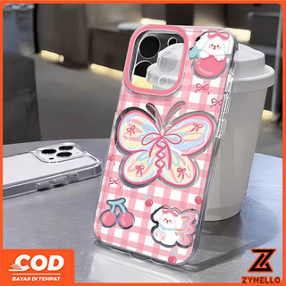 Ốp Lưng Cho Vivo V70 V60 LITE V50 LITE V40 LITE Y05 Y31 Y21D Y19S Y04 Y29 Y29S V29 V30 Y03 Y18 Y200 Y300 Vỏ Điện Thoại TPU Chống Sốc Bướm Đơn Giản