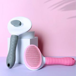 Bàn chải mèo Bàn chải lông mèo, Bàn chải đánh bóng tự làm sạch cho chó Mèo, Thảm chải tóc rối để Massage thú cưng