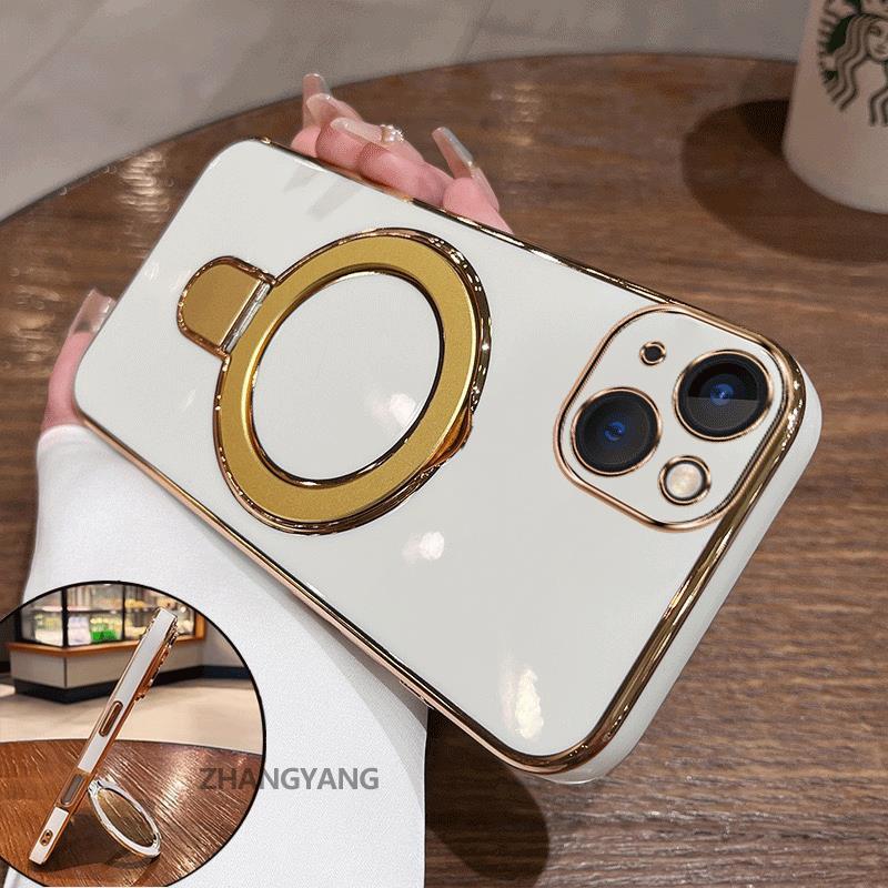 Ốp Lưng Cho Tecno Spark Go 1 Spark Go 2025 Vỏ Điện Thoại Silicon Chống Sốc Thẩm Mỹ Thiết Kế Mới Rỗng Giá Đỡ Điện Thoại Với Kết Cấu Kim Loại