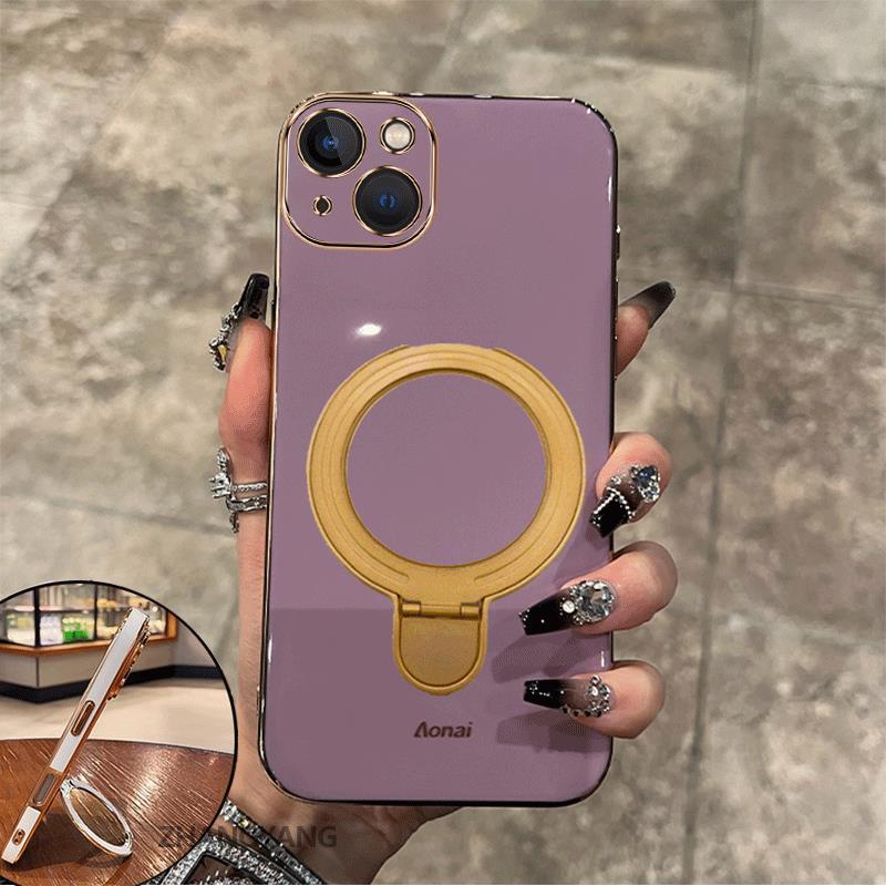 Ốp Lưng Cho Tecno Spark Go 1 Spark Go 2025 Vỏ Điện Thoại Silicon Chống Sốc Thẩm Mỹ Thiết Kế Mới Rỗng Giá Đỡ Điện Thoại Với Kết Cấu Kim Loại