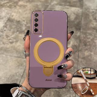 Ốp Lưng Cho huawei y7a Thẩm Mỹ Thiết Kế Mới Mạ Điện Silicon TPU Ốp Lưng Điện Thoại Đa Năng Cho Bé Gái Và Bé Trai