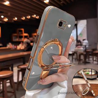 Ốp Lưng Dành Cho Samsung J7 PRIME J4 Plus J4 PRIME J5 PRIME Thẩm Mỹ Thiết Kế Mới Vỏ Điện Thoại TPU Silicon Mạ Điện Với Giá Đỡ Điện Thoại Đa Năng Dành Cho Bé Gái Và Bé Trai