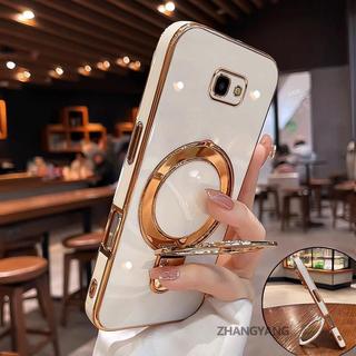 Ốp Lưng Dành Cho Samsung J7 PRIME J4 Plus J4 PRIME J5 PRIME Thẩm Mỹ Thiết Kế Mới Vỏ Điện Thoại TPU Silicon Mạ Điện Với Giá Đỡ Điện Thoại Đa Năng Dành Cho Bé Gái Và Bé Trai