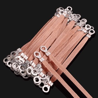 5 / 10 Chiếc Gounding Dây Dẫn Đồng Clad Nhôm Bím Dây Span Cáp Cầu Nối Đất Dẫn Dây Kết Nối