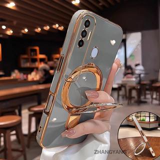 Ốp Lưng Cho Tecno Spark 7 Pro Spark 7 Thẩm Mỹ Thiết Kế Mới Mạ Điện Silicon TPU Ốp Lưng Điện Thoại Đa Năng Cho Bé Gái Và Bé Trai