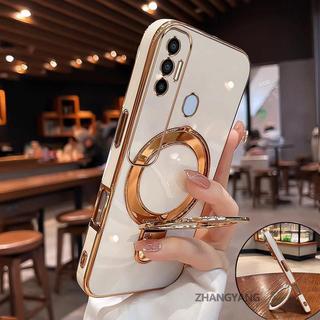 Ốp Lưng Cho Tecno Spark 7 Pro Spark 7 Thẩm Mỹ Thiết Kế Mới Mạ Điện Silicon TPU Ốp Lưng Điện Thoại Đa Năng Cho Bé Gái Và Bé Trai