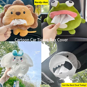Hộp đựng khăn giấy ô tô Giá treo tay dễ thương Sắp xếp lưu trữ cho phụ kiện trang trí nội thất ô tô