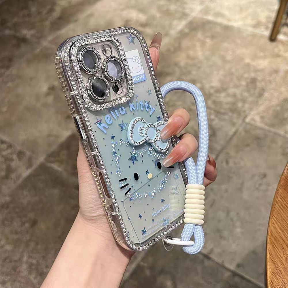 Ốp lưng cứng KT đính kim cương tương thích cho 11 12 pro max 13 pro max 14 pro max 15 pro max 16 pro max