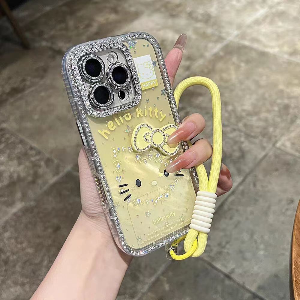 Ốp lưng cứng KT đính kim cương tương thích cho 11 12 pro max 13 pro max 14 pro max 15 pro max 16 pro max