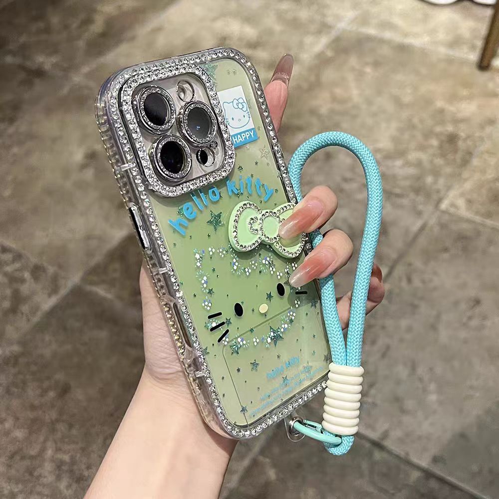Ốp lưng cứng KT đính kim cương tương thích cho 11 12 pro max 13 pro max 14 pro max 15 pro max 16 pro max