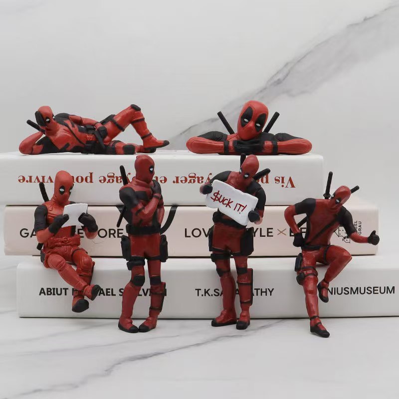 Deadpool Trang Trí Xe Hơi Marvel Bảng Điều Khiển Đồ Chơi Avengers Hình Để Trang Trí Nội Thất Chuyển Động Tự Động