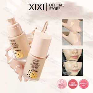 XIXI Liquid Foundation Face Concealer Invisible Pores Full Coverage Điểm tối Làm sáng da Kiểm soát dầu Mỹ phẩm Chống thấm nước Lâu trôi NO, M02