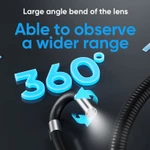 CENGIMO 180° Ống nội soi lái kép Full HD Camera nội soi cho hệ thống thoát nước gia đình Kiểm tra an ninh gia đình Động cơ bảo trì ô tô Carbon Nạp xi lanh Phát hiện đường ống — ảnh 7