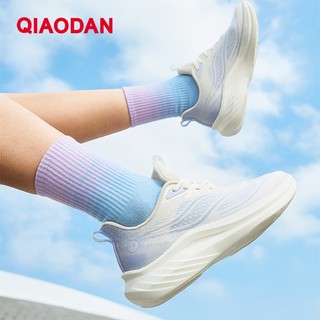Qiaodan Light 5.0 LITE Giày chạy bộ nữ thoáng khí Lưới nhẹ thấm hút sốc QXB022252212R