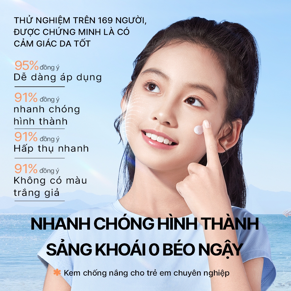 Hi!papa Kem Chống Nắng Cho Bé Dịu Nhẹ Cho Trẻ Em SPF50+/PA++++ Da Nhạy Cảm Dưỡng Ẩm An Toàn, Bảo Vệ Tia UVA/UVB 30g
