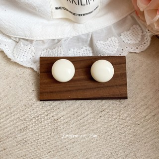 DREJEW 925Silver kim màu đậu doodle bông tai độc đáo khí chất đa năng bông tai tươi và ngọt ngào