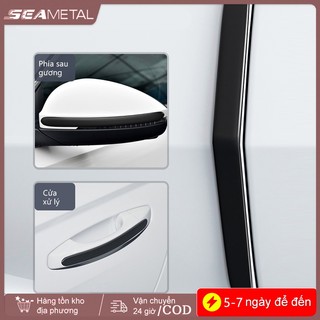 SEAMETAL 4 Dây cản cửa ô tô mở rộng Dải bảo vệ cơ thể màu đen Chống trầy xước & Chống trầy xước Dải bảo vệ trang trí cơ thể
