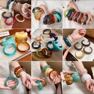 Vòng tay mở phóng đại phong cách châu Âu và Mỹ dành cho nữ thời trang đơn giản Vòng tay khí chất retro