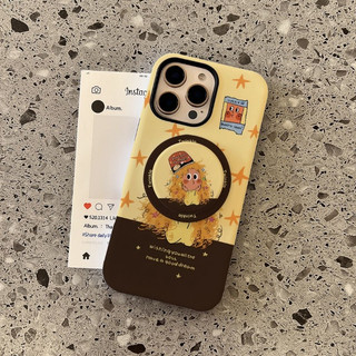 Ốp bảo vệ họa tiết cô gái xoăn ngôi sao 2 trong 1 cho iPhone 11 12promax 13 pro 15pro 15promax 14 14promax 14pro 16 pro max 16 plus 2 trong 1 ốp lưng