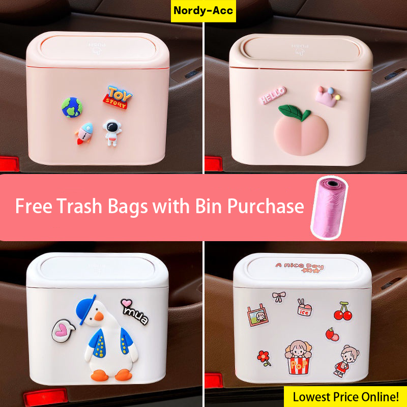 Thùng Rác Ô Tô Có Thể Dễ Thương Treo Thùng Đựng Rác Phụ Kiện Ô Tô Xe Tổ Chức