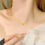 Dây chuyền titan cao cấp không gỉ mạ vàng 18k mặt hình bướm lấp lánh thời trang trẻ trung