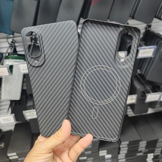 Ốp điện thoại bằng sợi Carbon Aramid cao cấp từ tính cho Samsung Galaxy S25 Edge Vỏ bảo vệ chống sốc siêu mỏng