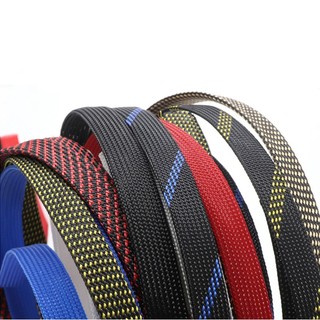 Tay áo bện PET bó sát mới 3 4 6 8 10mm Vỏ bọc cáp cách nhiệt mật độ cao có thể mở rộng