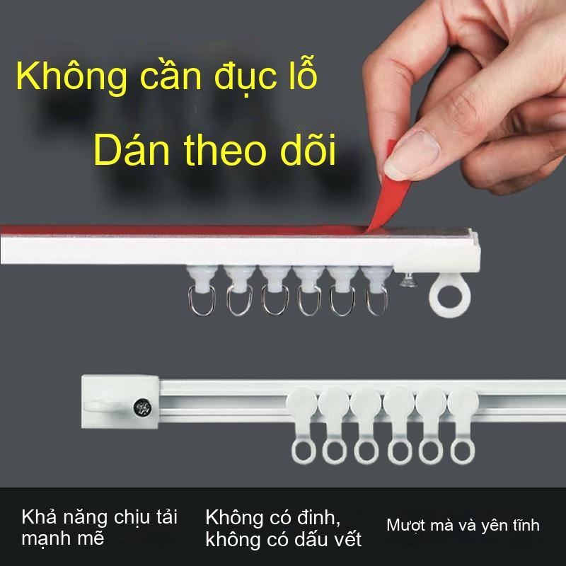 Đường Ray Rèm Cửa [Loại Dính|Trần / Tường|[Cắt Ngẫu Nhiên] Rèm Trượt ...