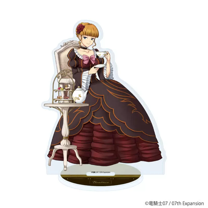 Umineko Khi Họ Khóc - Tiệc Trà Ver. Ushiromiya Battler & Beatrice Acrylic Đứng Hình Anime Merch Sưu Tập