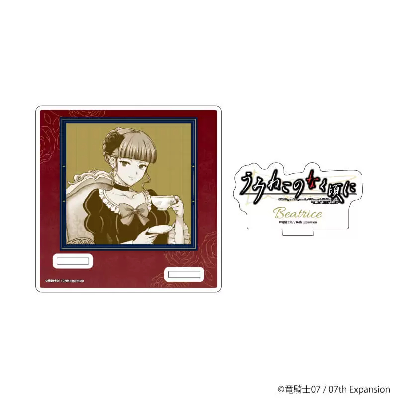 Umineko Khi Họ Khóc - Tiệc Trà Ver. Ushiromiya Battler & Beatrice Acrylic Đứng Hình Anime Merch Sưu Tập