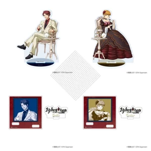 Umineko Khi Họ Khóc - Tiệc Trà Ver. Ushiromiya Battler & Beatrice Acrylic Đứng Hình Anime Merch Sưu Tập
