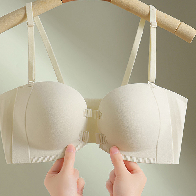 Khóa phía trước Quần lót quây Nữ ngực nhỏ Tập hợp liền mạch Áo ngực đẹp vô hình