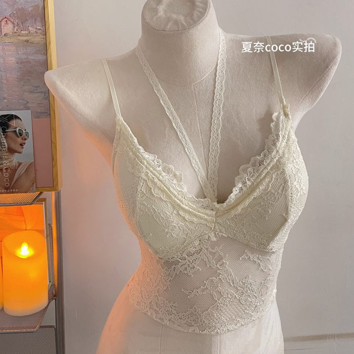 Dây buộc ren bên trong đi kèm miếng đệm ngực có thể mặc đồ lót bên ngoài Áo Vest phù hợp cho nữ