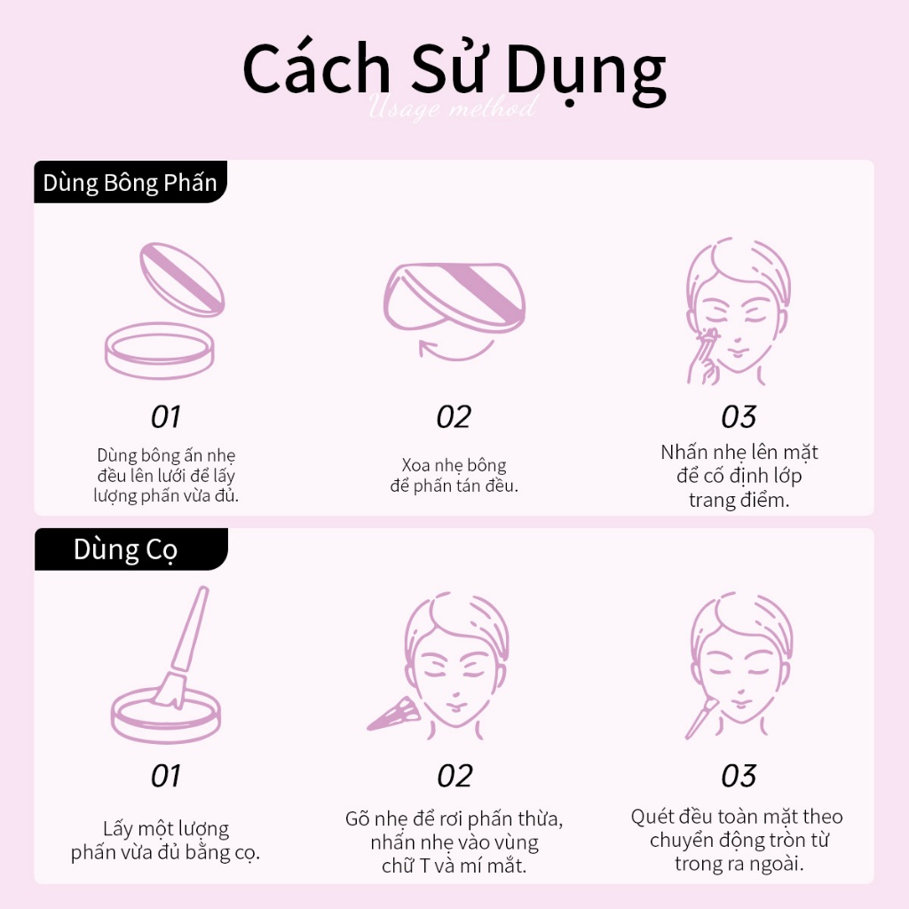 Phấn Phủ Mooekiss, Kiềm Dầu, Khóa Nền, Chống Nước Mồ Hôi, Mịn Nhẹ, Lâu Trôi (Bản Nâng Cấp) 10g