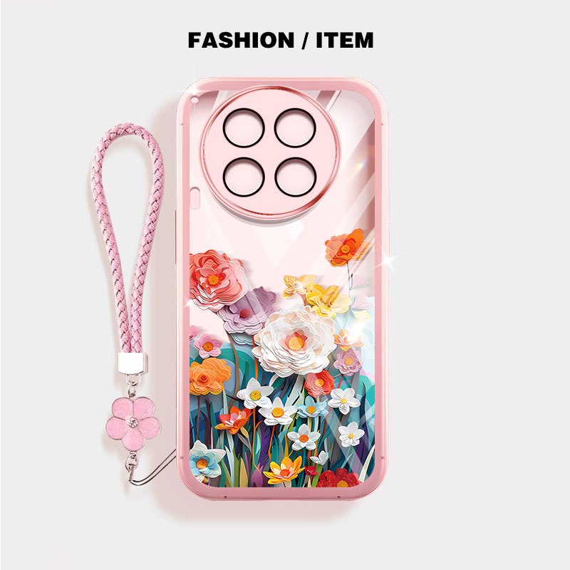 Ốp Điện Thoại YBD Cho Tecno Camon 30 Pro Camon 30S Pro CL6 CL6K CL7 CLA5 INS Phong Cách Người Nổi Tiếng Cùng Phong Cách Hoa Biển