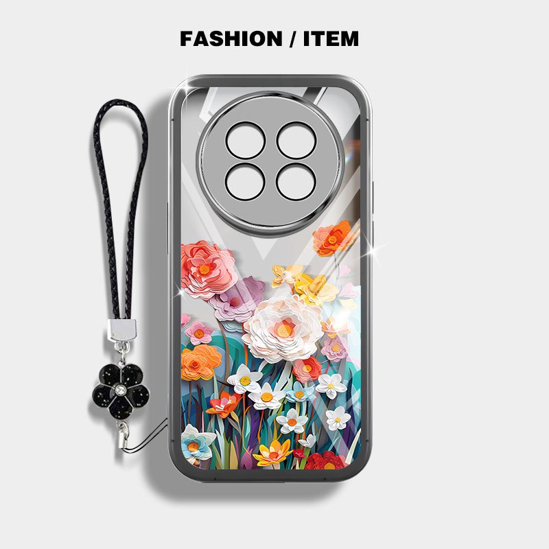 Ốp Điện Thoại YBD Cho Realme 12 Pro + Realme 12 12X Realme 13 5G Realme 12 Pro C65 5G Narzo 70X N65 INS Phong Cách Người Nổi Tiếng Cùng Phong Cách Hoa Biển