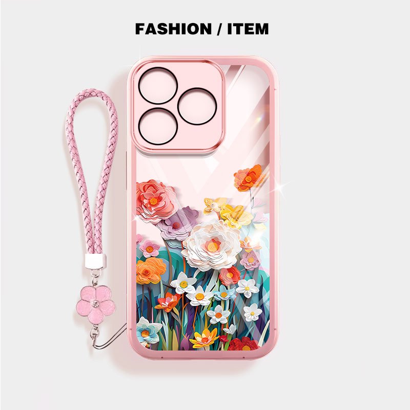 Ốp Điện Thoại YBD Cho Realme Note 80 70 70T C63 C61 C65S INS Phong Cách Người Nổi Tiếng Cùng Phong Cách Hoa Biển